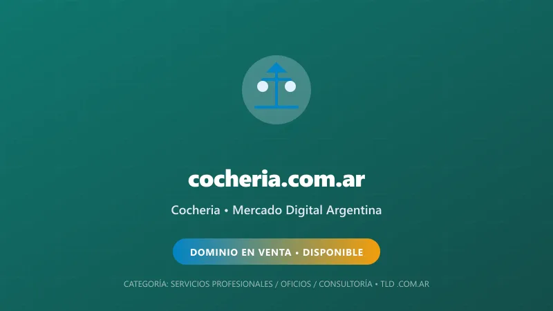 Identidad gráfica y activo digital para Cocheria en Argentina